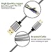 USB C Charger Cable, HI-CABLE 2-Pack USB Type C 3Ft Sync Fast Charging Cord Compatible Samsung Galaxy S9 S8 Plus Note 8, Moto E4 X4 Z2 Z Play Droid Force, Google Pixel 2 XL, Oneplus 5T 3T (Gray)