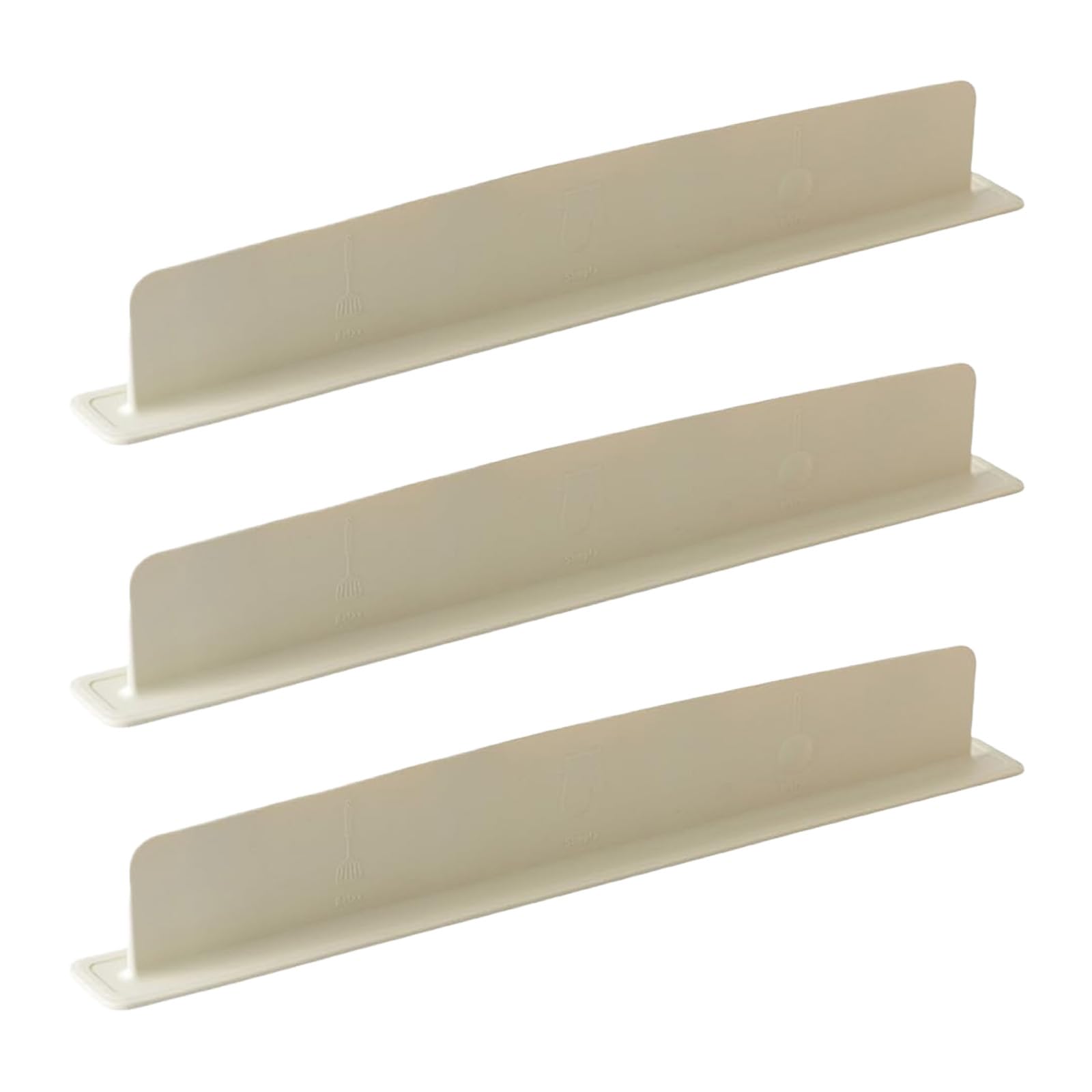 Photo 1 of 3 Pcs Silicone Sink Splash Guard for Kitchen Sink, Non-Slip Strong Suction Splash Protector, Durable & Easy Clean Splash Guard for Sink, Dishwasher Safe, 16 inch (Cream White)