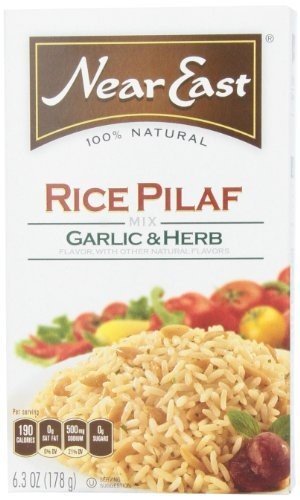 NEAR EAST RICE MIX PILAF GARLIC & HERB, 6.3 OZ,