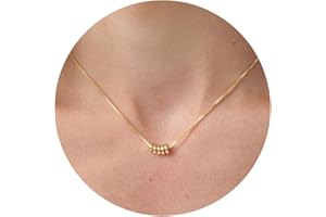BSGRL Necklace for Women - 14K Gold Plated Sun Moon Sunlight Evil Eye Infinity Italian Horn Softball Compass Heart Interlocki