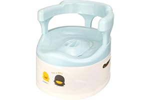 AHKUNMT Potty Training Toilet,Potty Chair Toilet for Girls and Boys, Removable Training Transition Potty Seat with Handles & Splash Guard is Easy to Empty and Clean,Comfortable Potty Chair for Toddler (Aqua)
