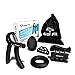 Large Hand Grip Strengthener Workout Kit (5 Pack) Adjustable Hand Gripper (30-145 lbs.) Hand Exerciser, Large Finger Resistance Band, Large Squeeze Ball, Large Grip Ring + HD Video + eBook