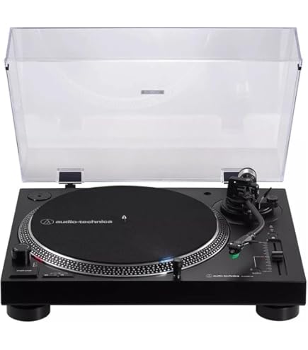Audio-Technica AT-LP120XBT-USB-BK Toca-discos de acionamento
