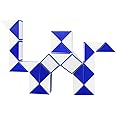 Mipartebo Magic Snake Cube Twist Puzzle 36 Wedges Large Size Twist Fidget Snake Toys Gift Party Favors Game Goodie Bag Fillers Christmas Stocking Stuffers for Kids Adults Teens Blue