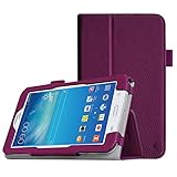 Fintie Samsung Galaxy Tab E Lite 7.0 Case - Slim Fit Folio Stand Leather Cover for Galaxy Tab E Lite SM-T113 / Tab 3 Lite 7.0 SM-T110 / SM-T111 7-Inch Tablet, Purple