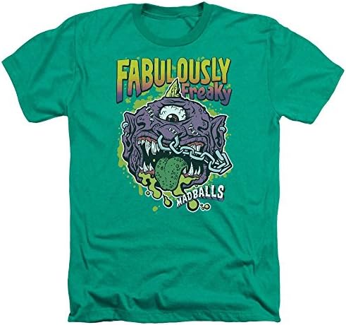 Madballs Fabulously Freaky Mens Heather Shirt KELLY GREEN LG