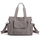 Women's Tote Purses Multi-pocket Shoulder Crossbody Bag Light Large Handbags for Work Travel Shopping