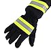 KKmoon Fire Protective Gloves Anti-fire Equipment Fire Proof Waterproof Heat-Resistant Flame-Retardant Gloves with Reflective Strap