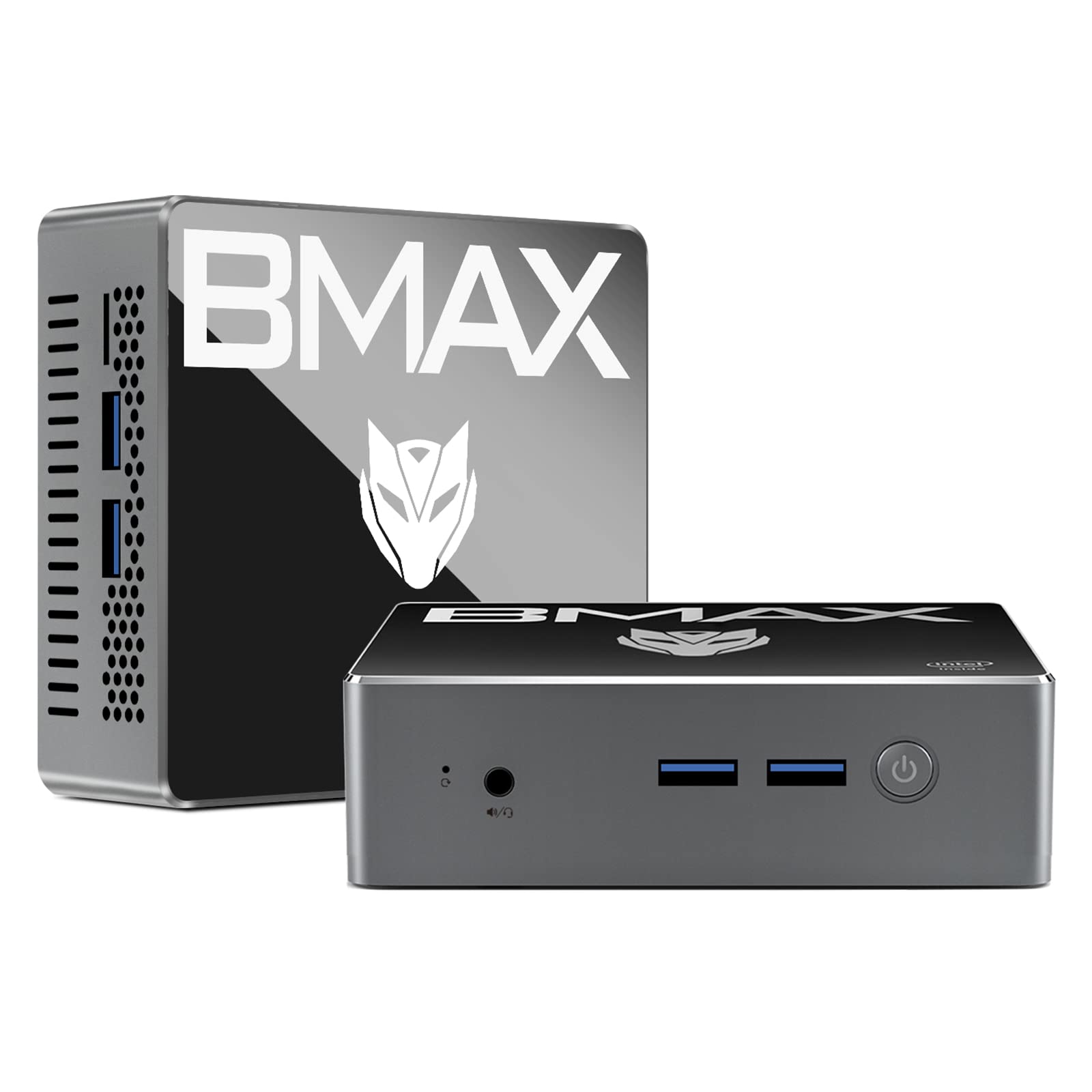 Bmax Mini PC 4-Core J4105 (up to 2.5 GHz) Windows 11 Pro 8GB LPDDR4/256GB SSD 4K 60Hz Mini Desktop Computer Gigabit Ethernet Dual-Band Wi-Fi BT 5.0 HDMI 2.0 Micro Pc Mini Computer