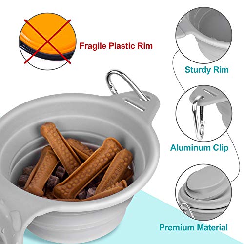 LumoLeaf Collapsible Dog Bowl, Extra Large Dog Travel Bowl,Foldable Expandable Cup Dish for Pet