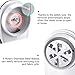 TC JOY Electric Lint Remover Rechargeable Battery Operated Fabric Shaver with Power Cord for Battery Charging, Portable Clothes Shaver with Six-Tooth Blade for Efficient Lint Removing, White
