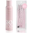SKNBODY Hair Identifier Spray for Face Shaving and Dermaplaning Tool with 4 Razors, Upgraded Dermaplaning Spray for Women Facial Hair Removal, Gentle on All Skin Types