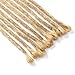 DAIRESS 10 Stands 20 Inches Handmade Dreadlocks Extensions Crochet Braids Reggae Hair Hip-Hop Style Faux Locs Crochet Hair For Rock&Roll Hippie Braiding Hair (#24 Dark Blonde)