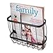 iDesign York Lyra Steel Over-the-Tank Magazine Holder - 9.25
