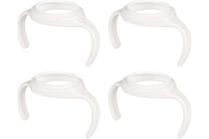 ROPOSY 4 Pack Baby Bottle Handles for Grosmimi 6oz & 10oz Magic Sippy Cup, Bottle Holder for Newborn