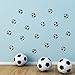 ufengke® Small Soccer Footballs Wall Decals, Children's Room Nursery Removable Wall Stickers Murals