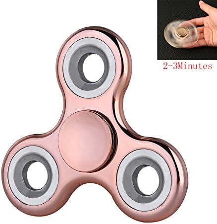 Hanputai Fidget Spinner Toy with High Speed and Silent Hand Spinner Perfect for ADD ADHD Anxiety and Autism Adult Children(Rose Gold)