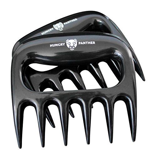 Hungry Panther BBQ Meat Forks: BBQ Pork, Chicken, Beef Shredder Claws for Shredding & Carving Meats - with Bonus BBQ Recipe eBook for Amazing Meals!