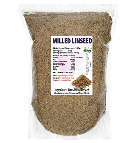 Milled Linseed 1 Kg - Flaxseed - High in Fibre, Rich in Omega 3