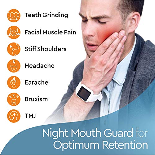 Professional Mouth Guard for Grinding Teeth- 4 Pcs, Thin Fit, Dental Moldable Night Guards for Teeth Grinding, Mouthguard Sports, Teeth Whitening Trays, Stops Bruxism, Clenching, Retainer Case. - Thumbnail 5