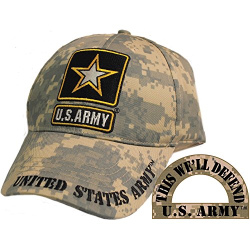 Eagle Emblems CP00127 U.S. Army Logo Cap Digital Camo