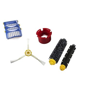 7pcs Replacement Kits for Vacuum Cleaner,Ewendy Side Brush Filter for iRobot Roomba 600 Series Vacuum Cleaning Robots