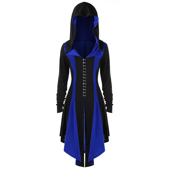 Damen Herbst Winter Schlank Kapuzenjacke Lange Schlank Mantel Dick Mit Kapuze Parka Mantel Lange Retro, Gothic Anspruchsvolle