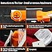 Molliy Clothes Tagging Gun Kit Price Tag Gun for Clothing(2 Pack) 5000 2 Inch Attachments and 10 Needles,Orange …