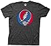 Ripple Junction Grateful Dead Steal Your Face Adult T-Shirt (Charcoal Heather, X-Large)