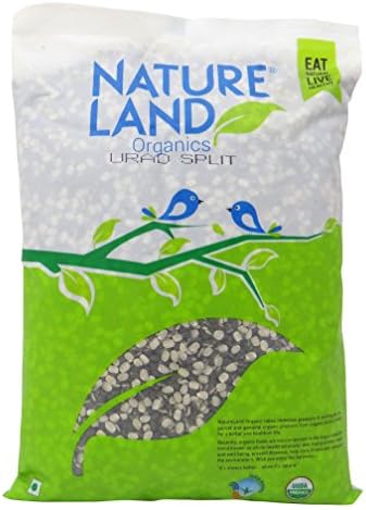 NatureLand Organics Black Gram Urad Lentils USDA Certified- Choose Your Weight