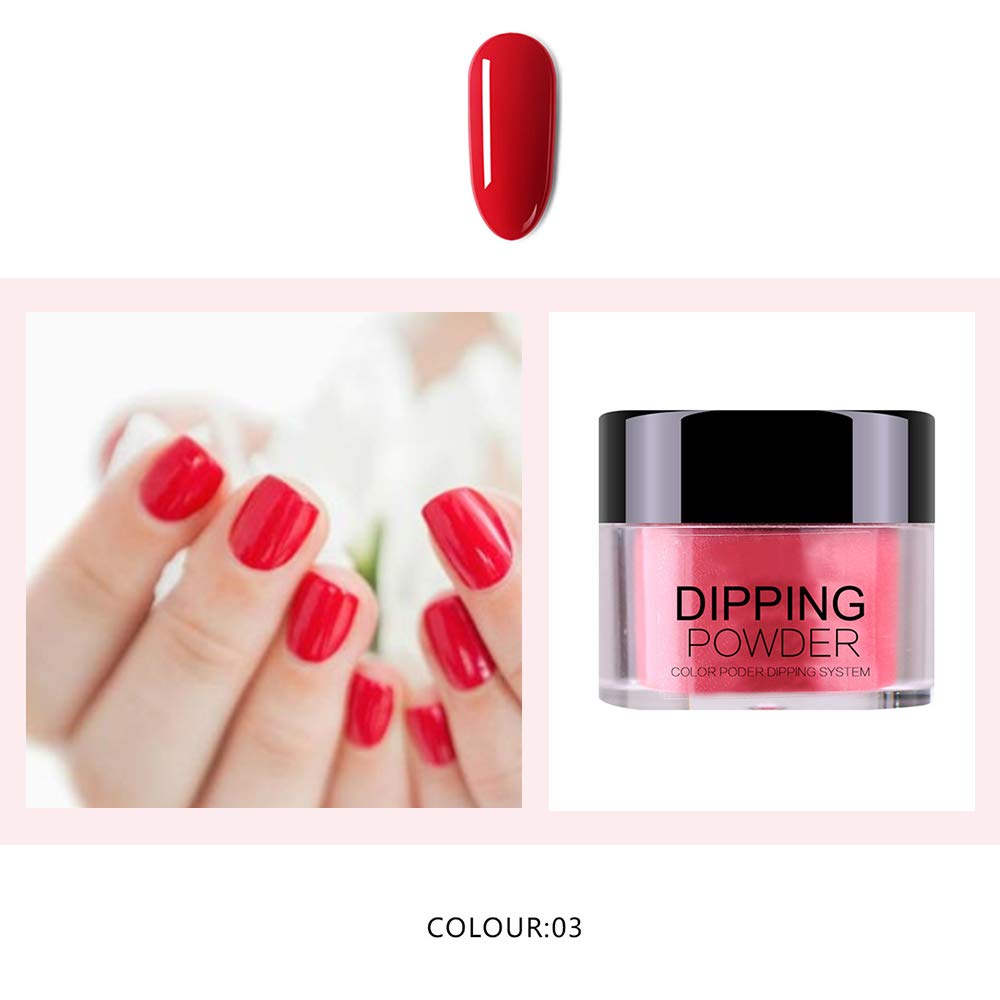 REMEE Dip Powder Set for Starter Without Lamp Cure Nail Art Fashion Dip Powder Colors Long Lasting Manicure Decoration Kit(Color 1-6)