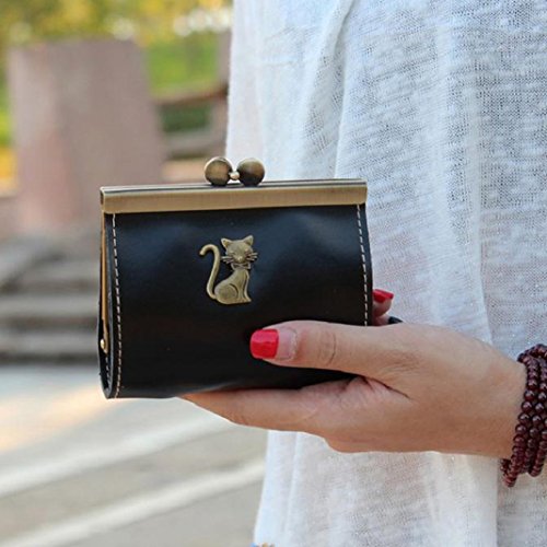 ink2055 Womens Vintage Clutch Hasp Coin Purse Key Change Wallet Bag Mini Handbag