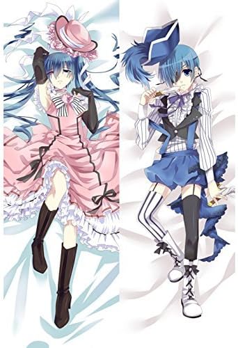 Anime Black Butler Hugs Pillow Case Hug Pillow Cover Manga Cosplay Long Hugging Body Pillowcase