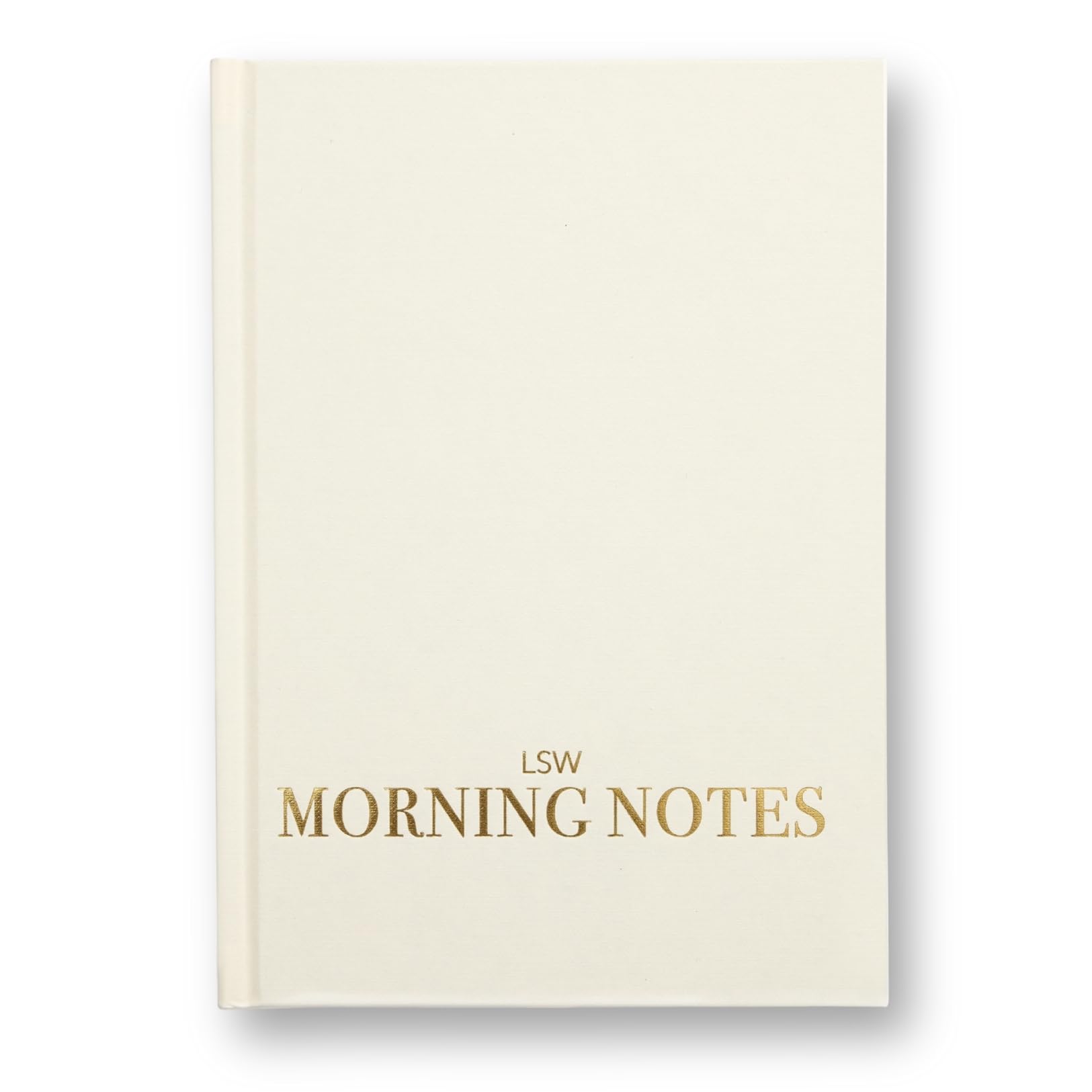 LSW London Undated 3-Month Morning Notes Journal | A5 Daily Planner Notebook with Daily Prompts & Mindfulness Exercises | Wellness, Self-Care, Motivational