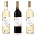 6 Flower Wedding Milestones Gift Wine Bottle Labels or Sticker Covers, Floral Bridal Shower, Bachelorette Engagement Party Present, Perfect Best Registry For Bride To Be, Firsts For The Newlywed Ideas