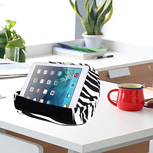 Urnanal Universal Soft Tablet Stand Pillow Holder, Sofa Bed Reading Pillow Beanbag Lap Stand for iPads/Tablets/eReaders/Phones/Books/Magazines