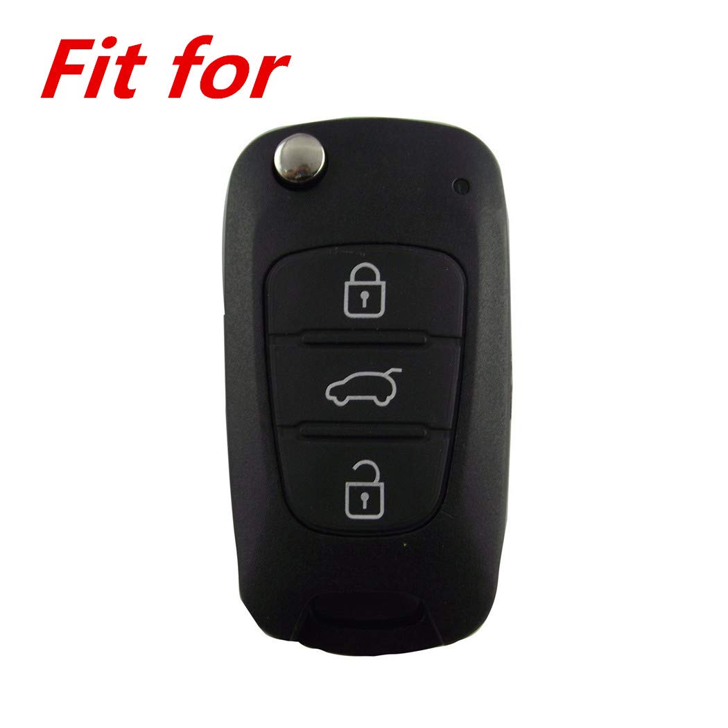 4-Button Flip Key Cover Case For KIA Forte Rio Soul Optima Sportage K3 – TPU, JOMOO