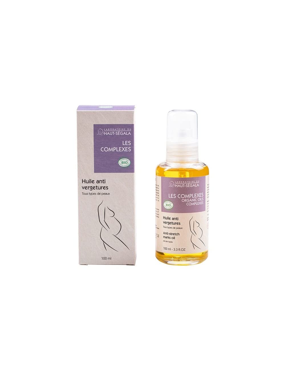 Laboratoire du Haut-Segala Organic Anti-stretch marks Body Oil, 100 ml