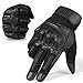 JIUSY Army Military Tactical Touch Screen Rubber Hard Knuckle Full Finger Gloves for Combat Motorcycle Motorbike Hunting Hiking Airsoft Paintball Riding Size Black X-Large
