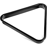 Zelphvt Plastic Pool Ball Rack, Table Ball Organizer Billiard Frame, Tripod Plastic Triangle Rack for Billiard Balls Diamond Pool Balls Racks Fit Standard 2-1/4" Billiards Pools