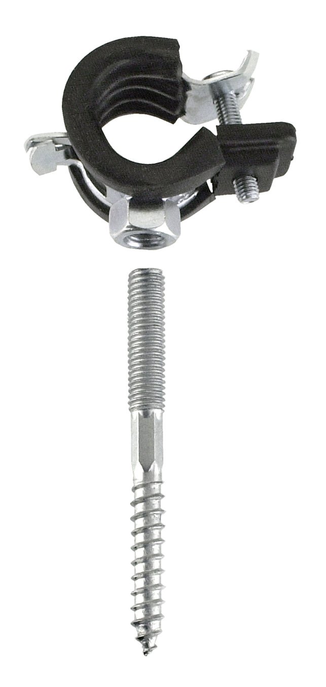 CORNAT T562123 1-Inch Zinc Plated Pipe Clamps - Clear (2-Piece)