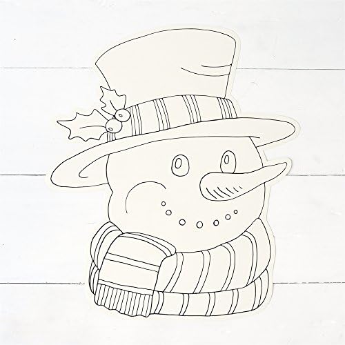Hester and Cook Die-Cut Coloring Snowman Paper Placemat Sheets
