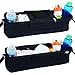 BTR Baby Double Stroller Organizer with Drink and Cup Holders, 2 Extra Stroller Hooks, Waterproof Cover, Shoulder Strap, Zipped Pocket. Fits all Double, Twin and Tandem, Twin Stroller Organizers