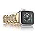 Crystal Rhinestone Diamond Watch Band Luxury Stainless Steel Bracelet Strap Watch Bands for Apple Watch series 1 series 2 series 3 (38mm Gold)