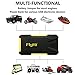 FlyHi 800A Peak 18000mAh Portable Car Jump Starter D12 (Up to 6.5L Gas or 5.2L Diesel Engine) Auto Battery Booster and Power Bank with LED Flashlight and Smart Charging Ports
