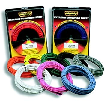 Amazon.com: Painless 70711 12 Gauge Orange TXL Wire (50 ft ... msd 8860 wiring harness 