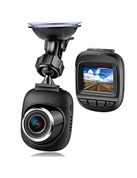 Dash Cam por fliiners Mini LCD cámara grabadora de coche con FHD 1080P, visión nocturna, grabación en bucle para coches