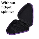 HongXander Gift For Fidget Hand Spinner Triangle Finger Toy Focus ADHD Autism Bag Case Purple