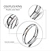 TIGRADE Jewelry Heart Shape Real Love Couples Matching Stainless Steel Ring Women 4mm (7)