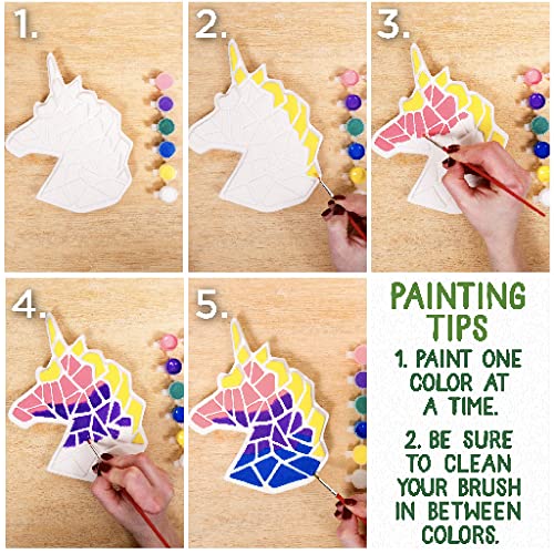 Creative Roots Mosaic Unicorn Stepping Stone, Includes 7Inch Ceramic